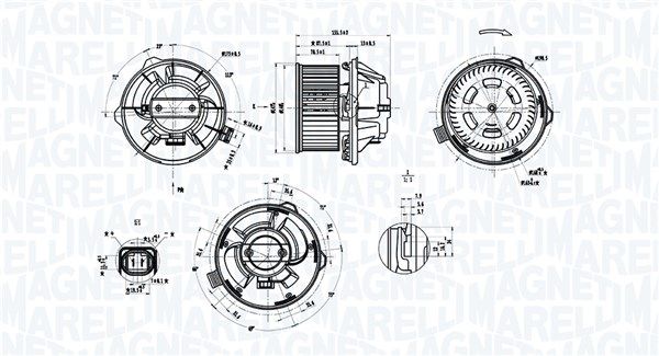 MAGNETI MARELLI 069412389010 Interior Blower