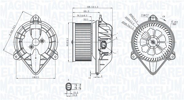 MAGNETI MARELLI 069412399010 Interior Blower