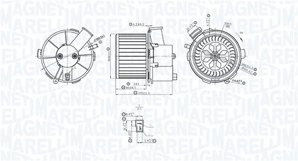 MAGNETI MARELLI 069412402010 Interior Blower