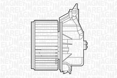 Interior Blower MAGNETI MARELLI 069412529010