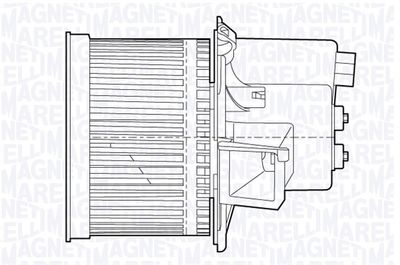 Interior Blower MAGNETI MARELLI 069412652010