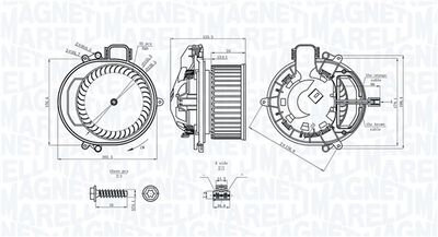Interior Blower MAGNETI MARELLI 069412722010