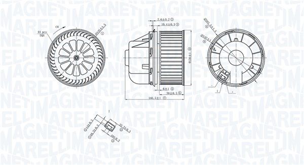 MAGNETI MARELLI 069412729010 Interior Blower