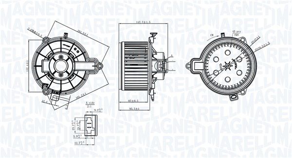 MAGNETI MARELLI 069412733010 Interior Blower