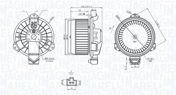 MAGNETI MARELLI 069412749010 Interior Blower