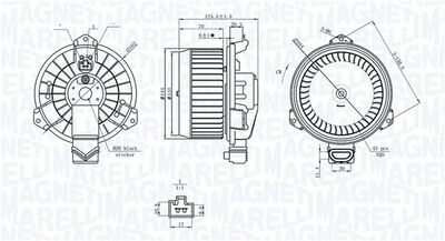 Interior Blower MAGNETI MARELLI 069412749010