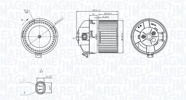 MAGNETI MARELLI 069412751010 Interior Blower