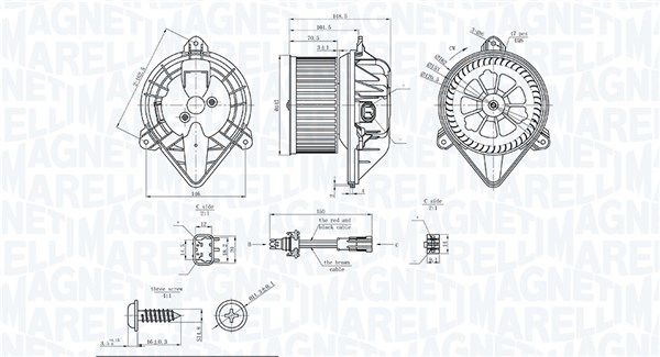 MAGNETI MARELLI 069412753010 Interior Blower