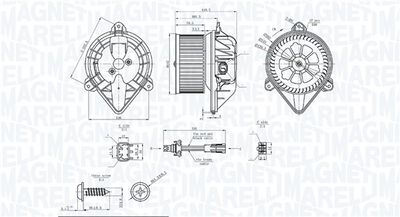 Interior Blower MAGNETI MARELLI 069412753010