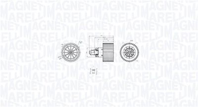 Interior Blower MAGNETI MARELLI 069412757010