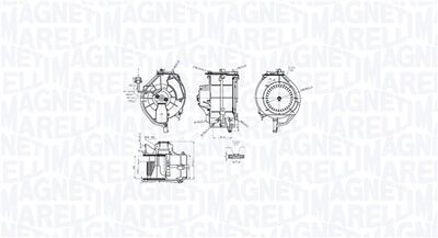 Interior Blower MAGNETI MARELLI 069412759010