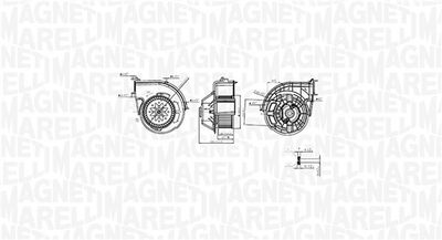 Interior Blower MAGNETI MARELLI 069412761010
