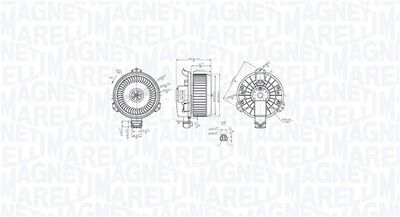Interior Blower MAGNETI MARELLI 069412762010