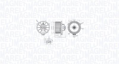 Interior Blower MAGNETI MARELLI 069412768010