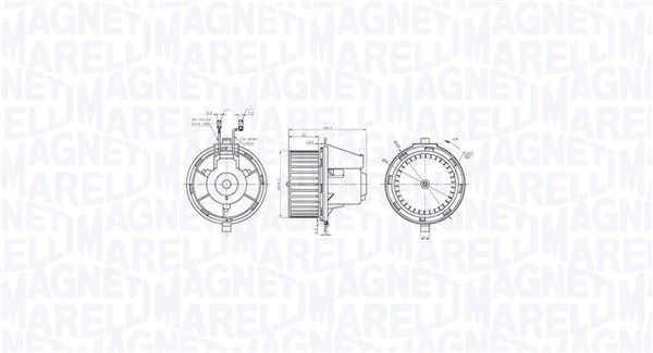 MAGNETI MARELLI 069412770010 Interior Blower