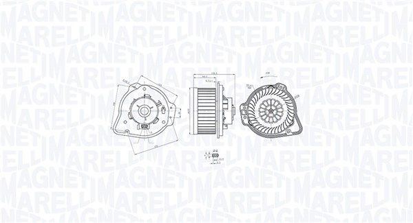 MAGNETI MARELLI 069412772010 Interior Blower
