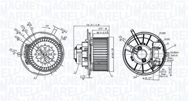 MAGNETI MARELLI 069412776010 Interior Blower