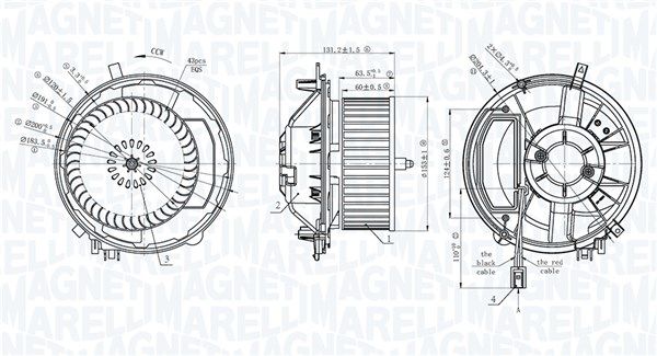 MAGNETI MARELLI 069412777010 Interior Blower