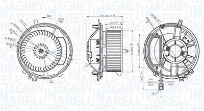 Interior Blower MAGNETI MARELLI 069412777010