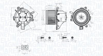 Interior Blower MAGNETI MARELLI 069412779010