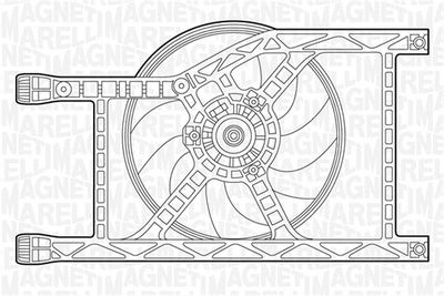 Fan, engine cooling MAGNETI MARELLI 069422449010