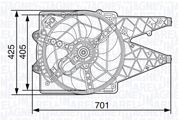MAGNETI MARELLI 069422472010 Fan, engine cooling