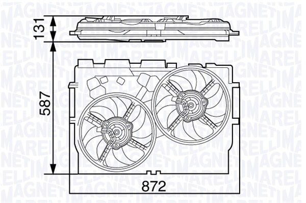 MAGNETI MARELLI 069422582010 Fan, engine cooling