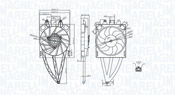 MAGNETI MARELLI 069422716010 Fan, engine cooling