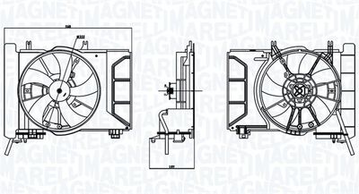 Fan, engine cooling MAGNETI MARELLI 069422769010