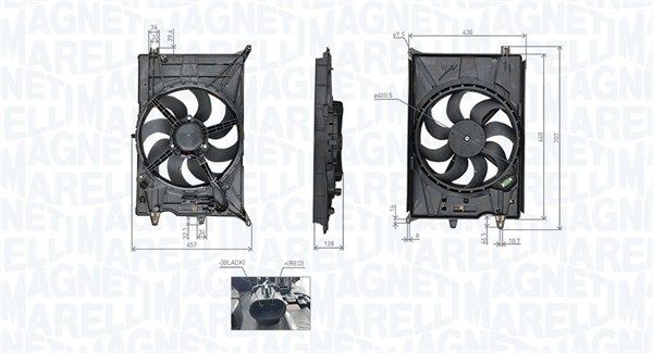 MAGNETI MARELLI 069422777010 Fan, engine cooling