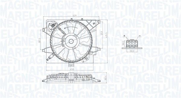 MAGNETI MARELLI 069422789010 Fan, engine cooling