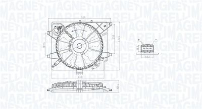 Fan, engine cooling MAGNETI MARELLI 069422789010