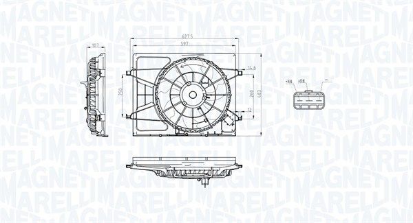 MAGNETI MARELLI 069422793010 Fan, engine cooling