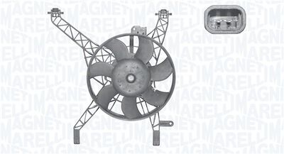 Fan, engine cooling MAGNETI MARELLI 069422815010