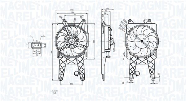 MAGNETI MARELLI 069422818010 Fan, engine cooling