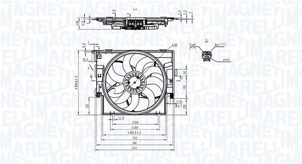 MAGNETI MARELLI 069422829010 Fan, engine cooling