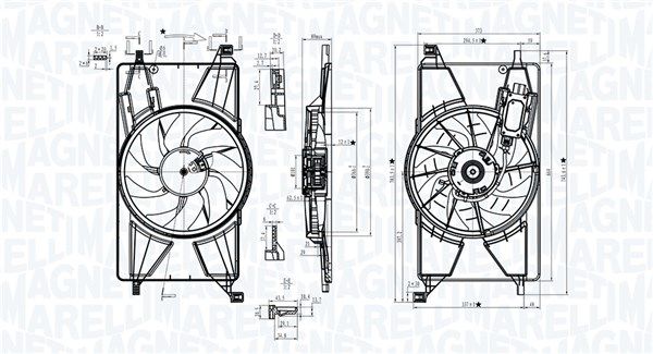 MAGNETI MARELLI 069422834010 Fan, engine cooling