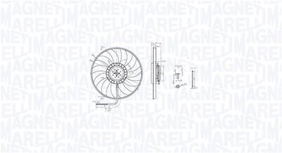Fan, engine cooling MAGNETI MARELLI 069422848010