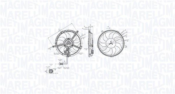 MAGNETI MARELLI 069422850010 Fan, engine cooling