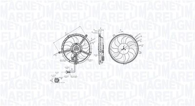 Fan, engine cooling MAGNETI MARELLI 069422850010