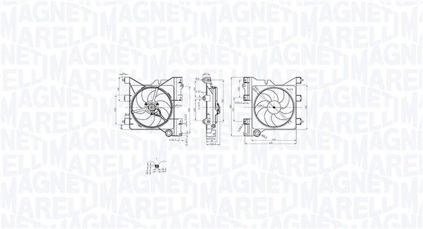 MAGNETI MARELLI 069422852010 Fan, engine cooling