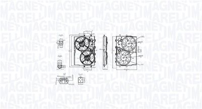 Fan, engine cooling MAGNETI MARELLI 069422853010