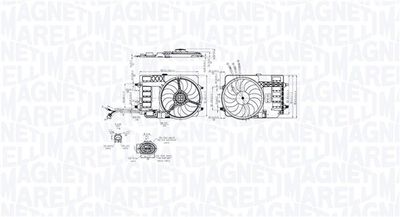 Fan, engine cooling MAGNETI MARELLI 069422858010