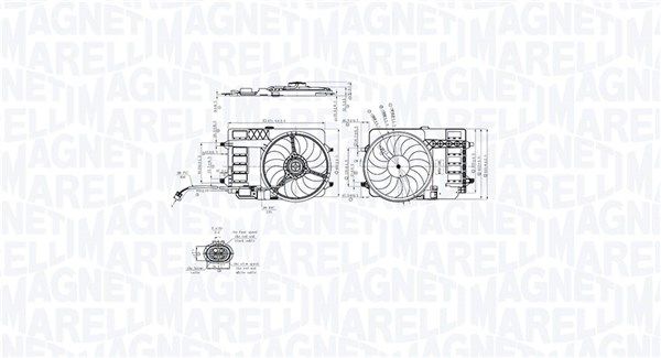 MAGNETI MARELLI 069422859010 Fan, engine cooling