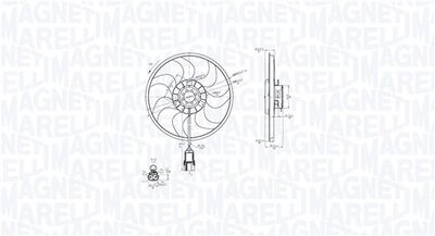 Fan, engine cooling MAGNETI MARELLI 069422861010