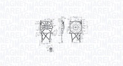 Fan, engine cooling MAGNETI MARELLI 069422863010