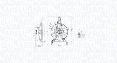Fan, engine cooling MAGNETI MARELLI 069422867010