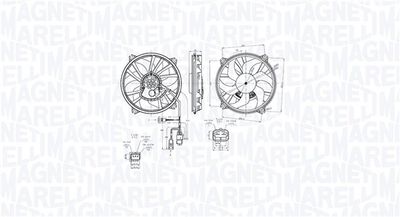 Fan, engine cooling MAGNETI MARELLI 069422870010