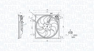 Fan, engine cooling MAGNETI MARELLI 069422896010