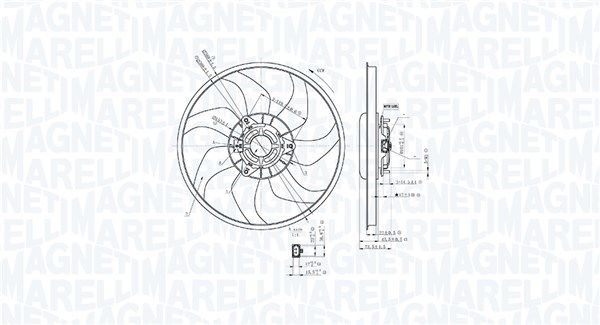 MAGNETI MARELLI 069422897010 Fan, engine cooling